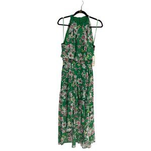 ELIZA J Womens Green Floral Dress 12